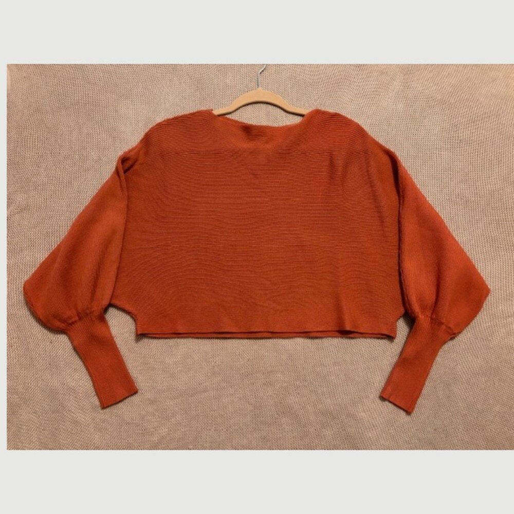 NWOT Altar'd State Cropped Dolman Sleeve Ribbed Sweater, Size: S